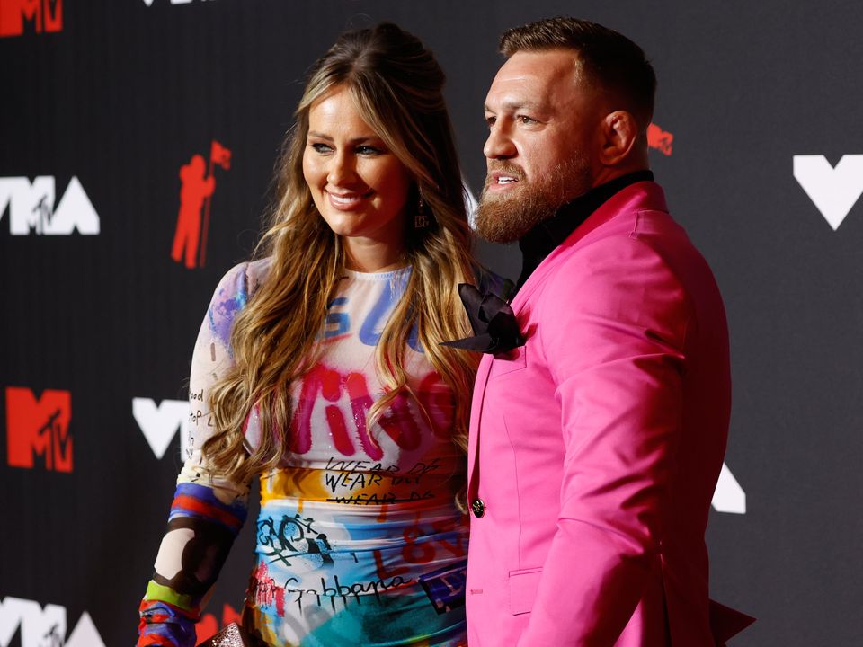 Conor McGregor and Dee Devlin at the MTV Music Awards 2021. Reuters