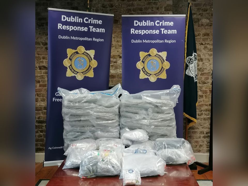 As part of this investigation, a man (40 years old) and a woman (30 years old) were arrested. Photo: An Garda Siochana