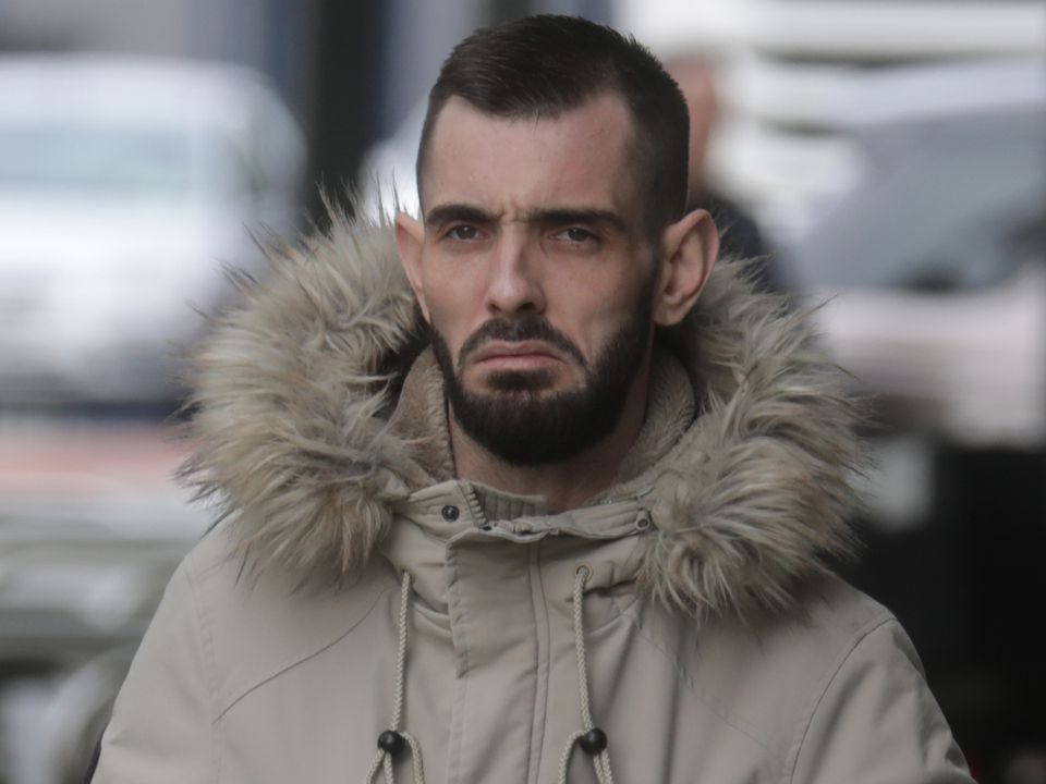 30/5/2022
Patrick Shields, pictured arriving at the Criminal Courts of Justice (CCJ) on Parkgate street in Dublin before he was given a five (5) year suspended sentence. Pic: Paddy Cummins/IrishPhotoDesk.ie