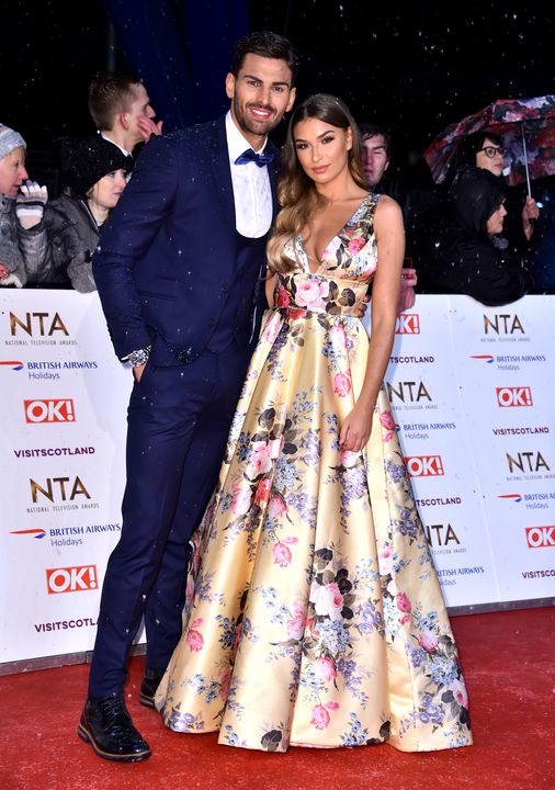 Adam Collard and Zara Mcdermott attending the National Television Awards 2019 held at the O2 Arena, London.