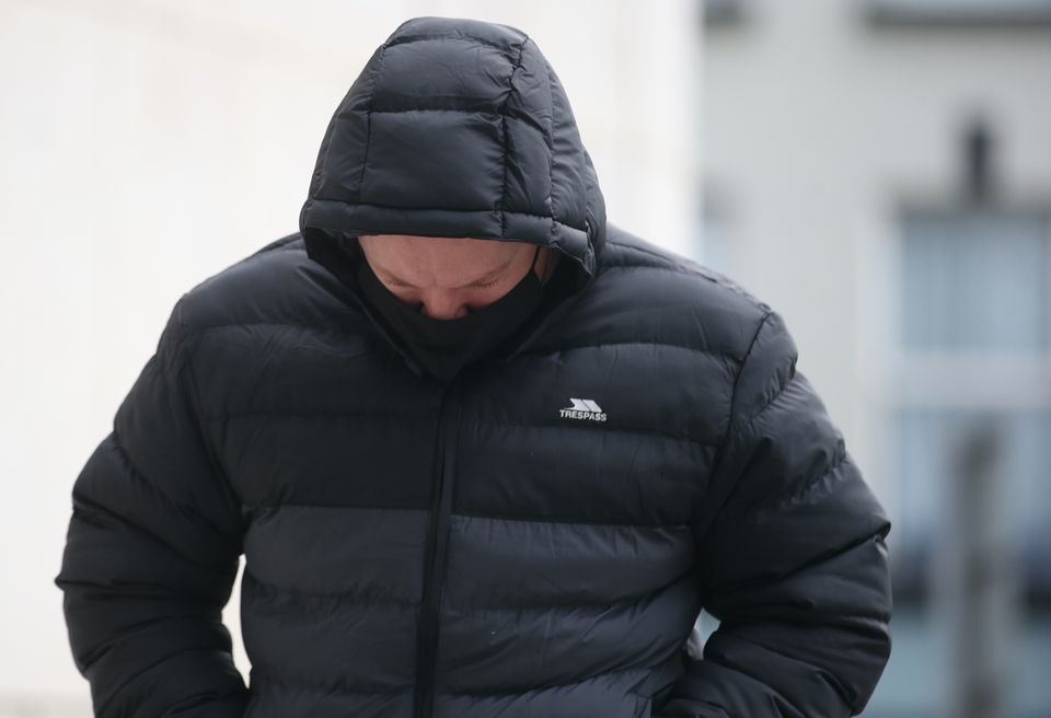 Daniel O'Callaghan of Monog Road, Crossmaglen, Co. Armagh pictured at the Criminal Courts of Justice (CCJ) on Parkgate Street in Dublin for a court appearance. Photo: Paddy Cummins/IrishPhotoDesk.ie