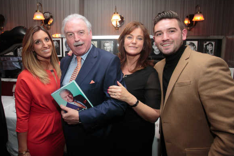 Marty Whelan with daughter Jessica, wife Maria and son Thomas