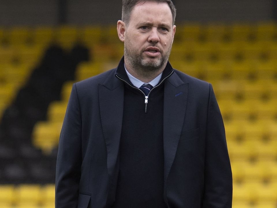 LIVINGSTON, SCOTLAND - FEBRUARY 18: Michael Beale before a cinch Premiership match between Livingston and Rangers at the Tony Macaroni Arena, on February 18, 2023, in Livingston, Scotland. (Photo by Craig Foy/SNS Group via Getty Images)