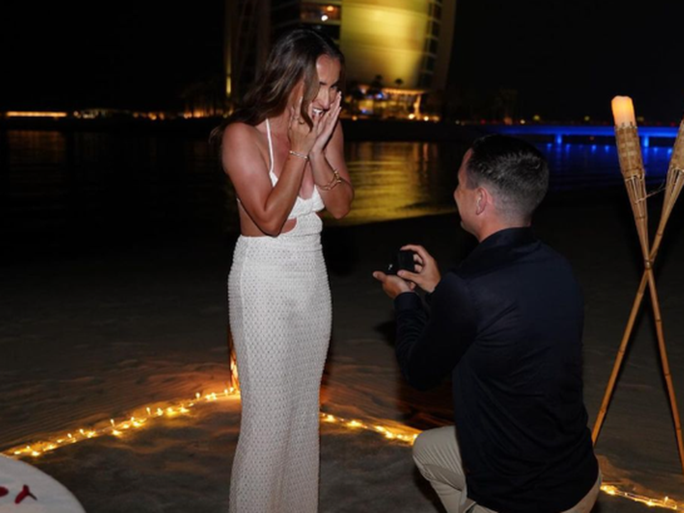 Josh proposed to girlfriend Lauren in Dubai