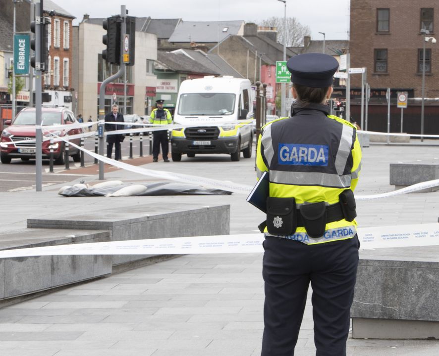 Outside Limerick's railway station where the fatal assault happened. Photograph Liam Burke/Press 22