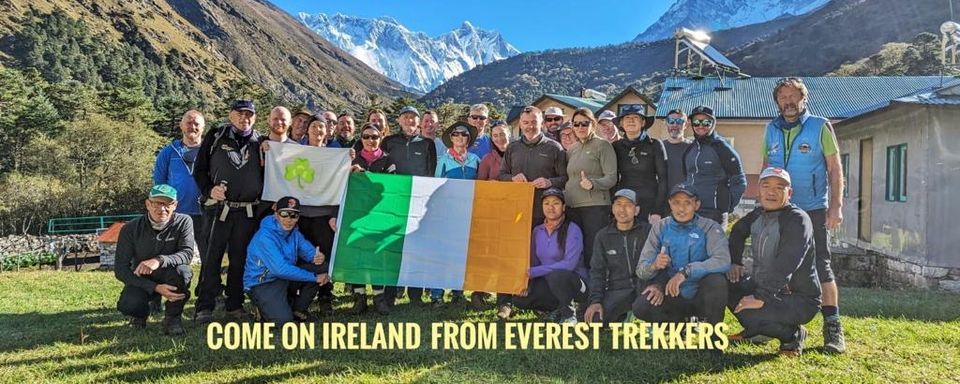The group from Ireland led by adventurer Pat Falvey.