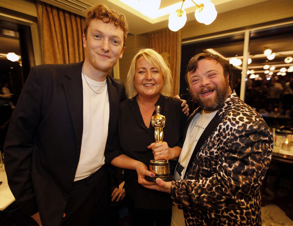 James with Roisin Gorman and director Ross White
