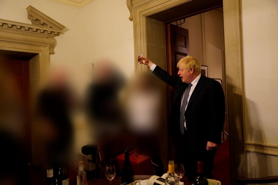 Boris raises a glass