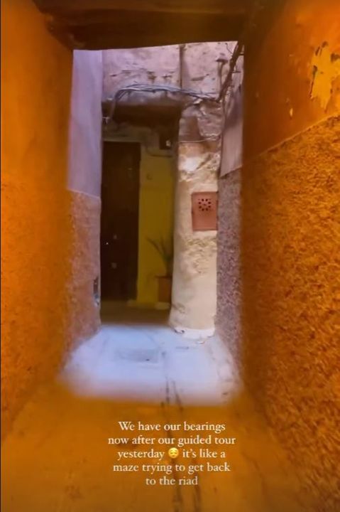 Holly shared her journey through Morocco with followers on Instagram.