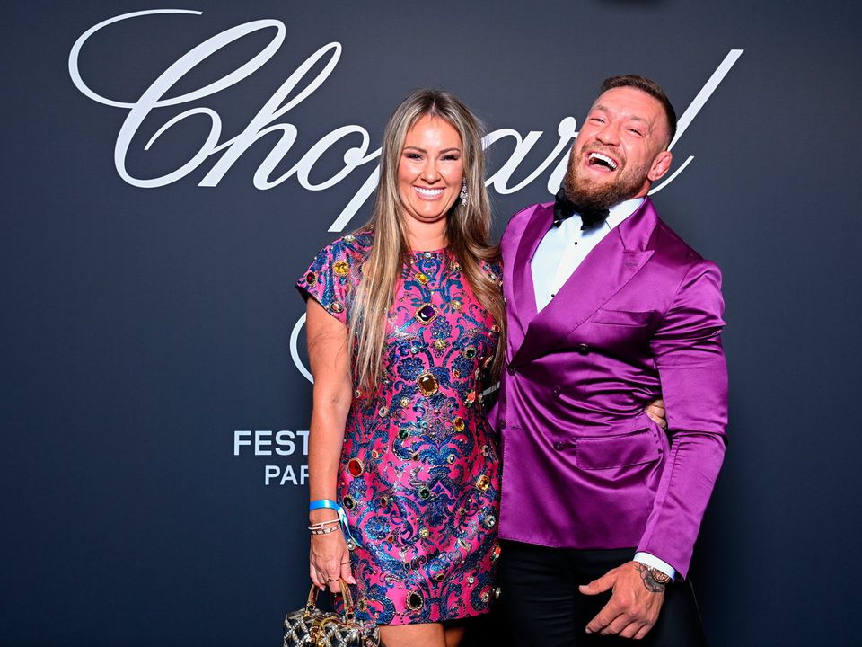 Dee Devlin and Conor McGregor attend the Chopard 'Gentleman's Evening' during the 75th annual Cannes film festival