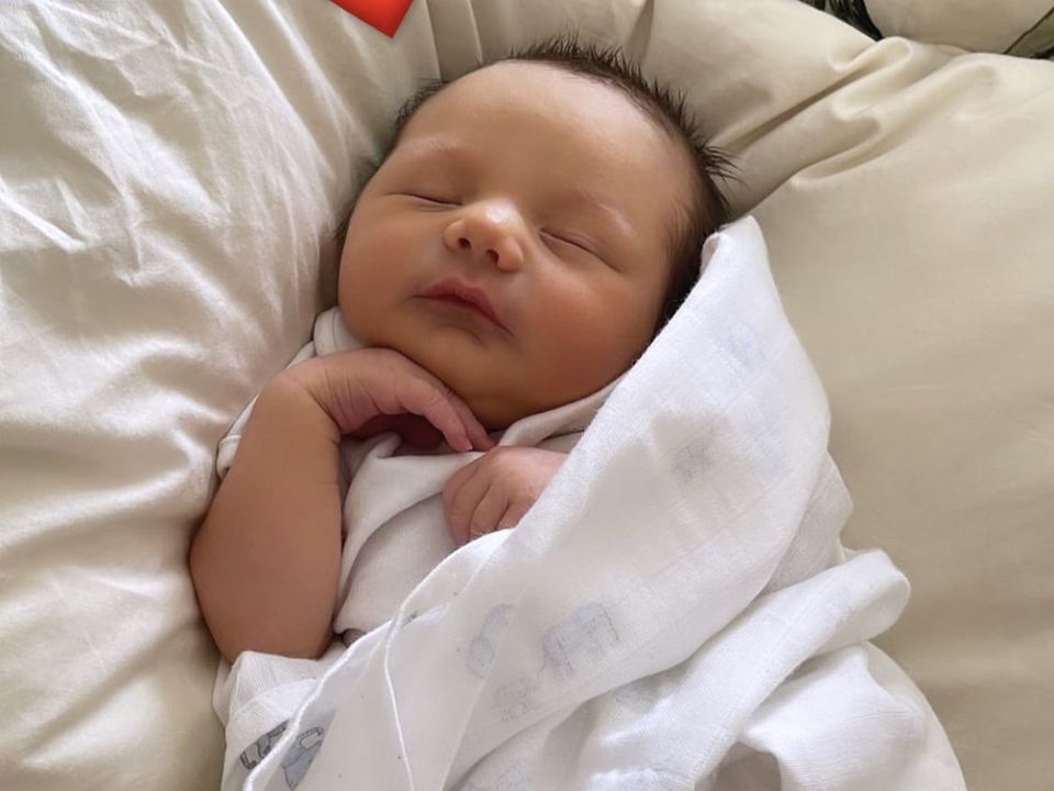 Barry shared an adorable photo of his son on Instagram