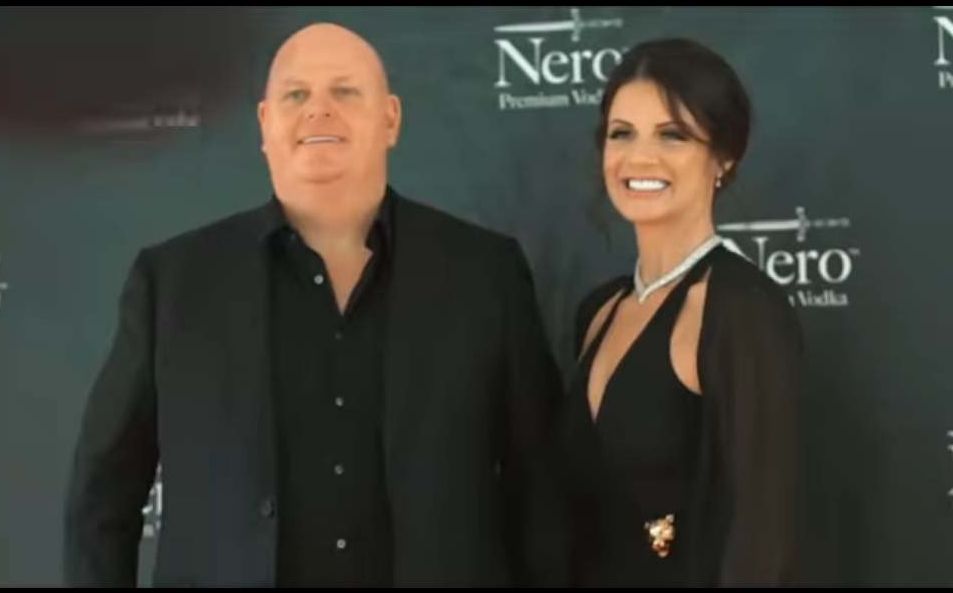 Johnny Morrissey and wife at launch of their new Nero vodka in Marbella