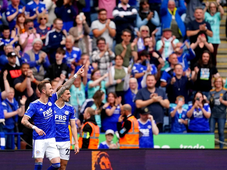 Leicester’s James Maddison opened the scoring against Southampton. (Mike Egerton/PA)