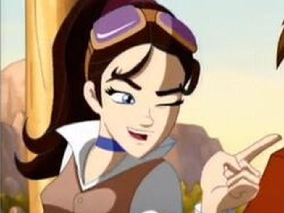 One of Remie's animated characters, Amelie, from The Adventures of Jules Verne cartoon