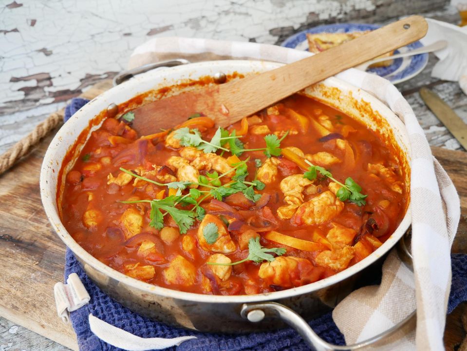 Chicken and Bean Madras Curry