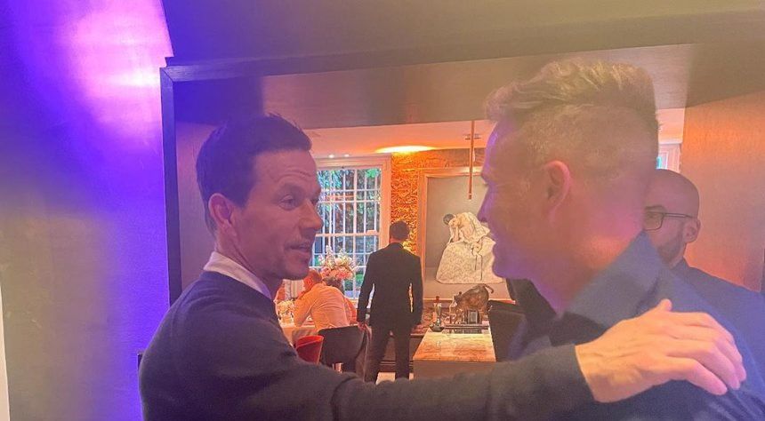 Mark Wahlberg meets Nicky Byrne