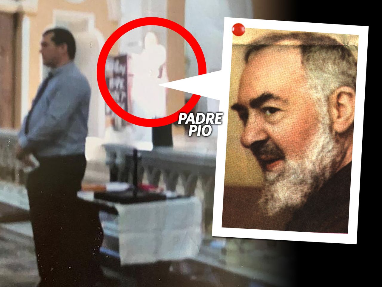 Pictured: Two women claim they snapped apparition of Italian saint Padre Pio  at Limerick church 