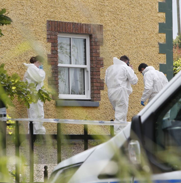 Forensic Gardai at the scene near Ballyneety, Co. Limerick