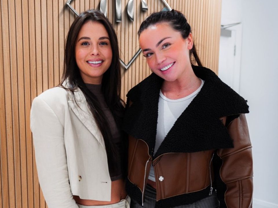 Influencers Ellie Kelly and Zoe Whelan at the launch of the new Dublin clinic