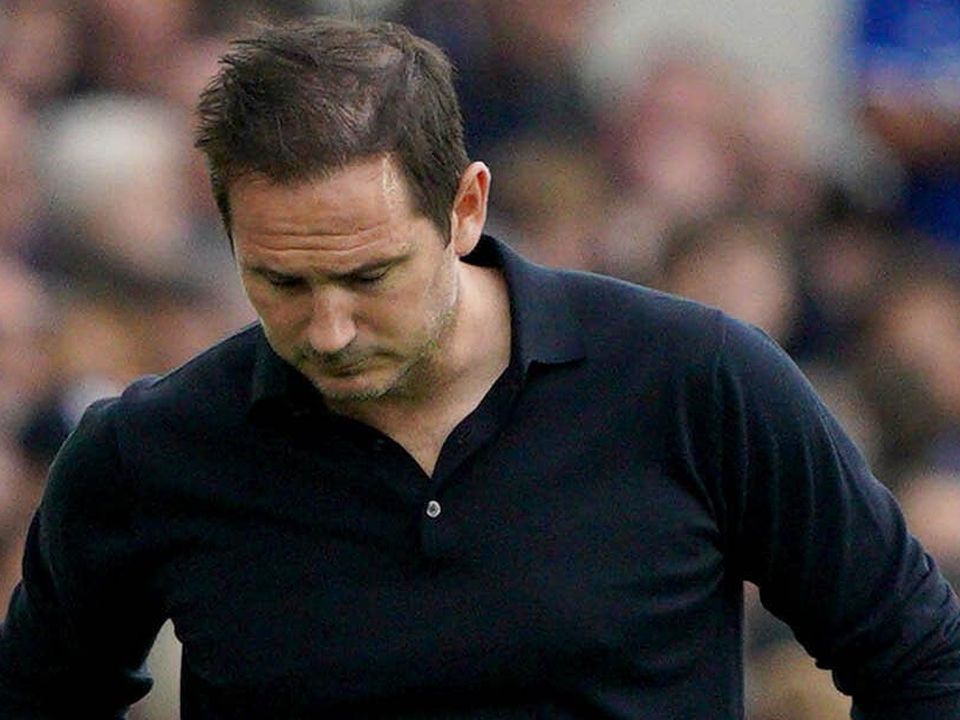 Frank Lampard’s Everton were beaten (Peter Byrne/PA)