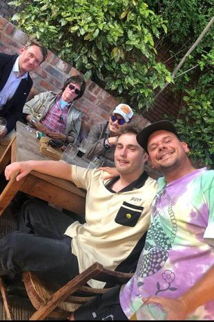 Depp with Sam Fender, Jeff Beck, and friends