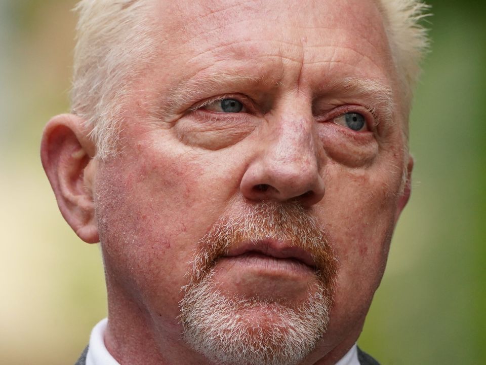 Three-time Wimbledon champion Boris Becker, arrives for sentencing at Southwark Crown Court (Kirsty O’Connor/PA)