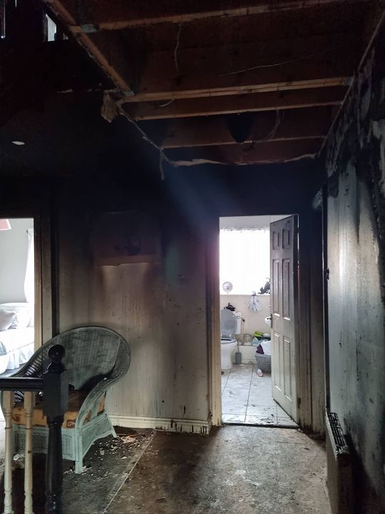 Dee's home was gutted