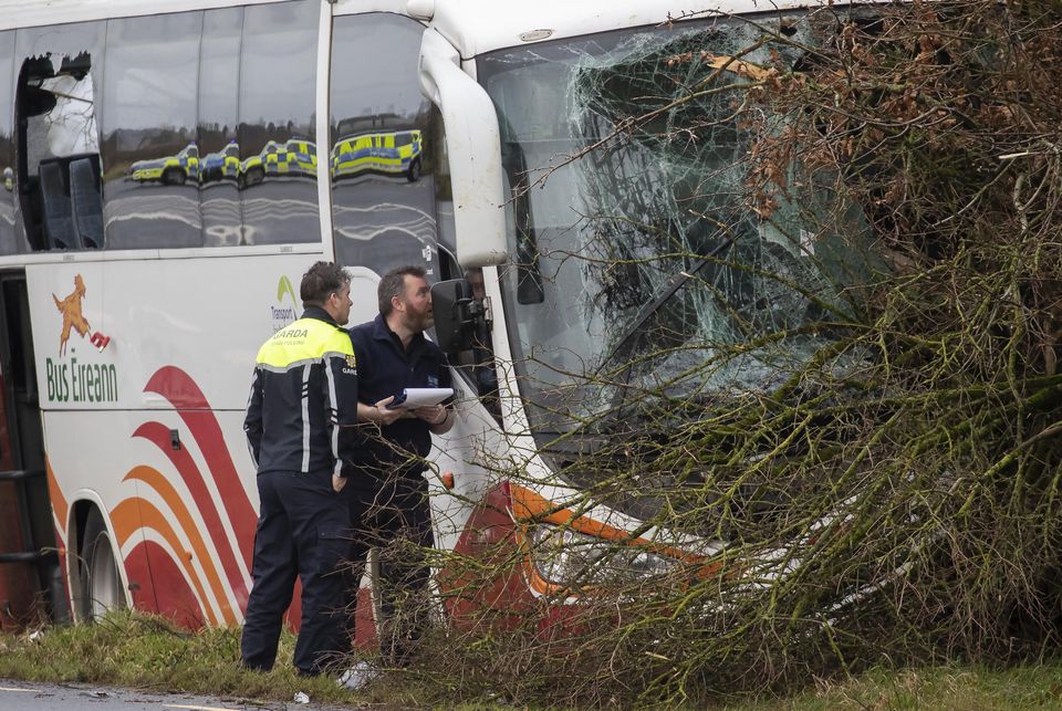 Crash scene.  Photo: Colin Keegan, Collins Dublin