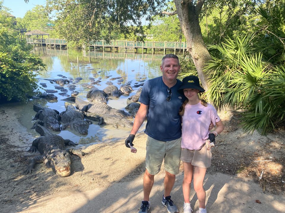 Richard and Evelyn in Gatorland