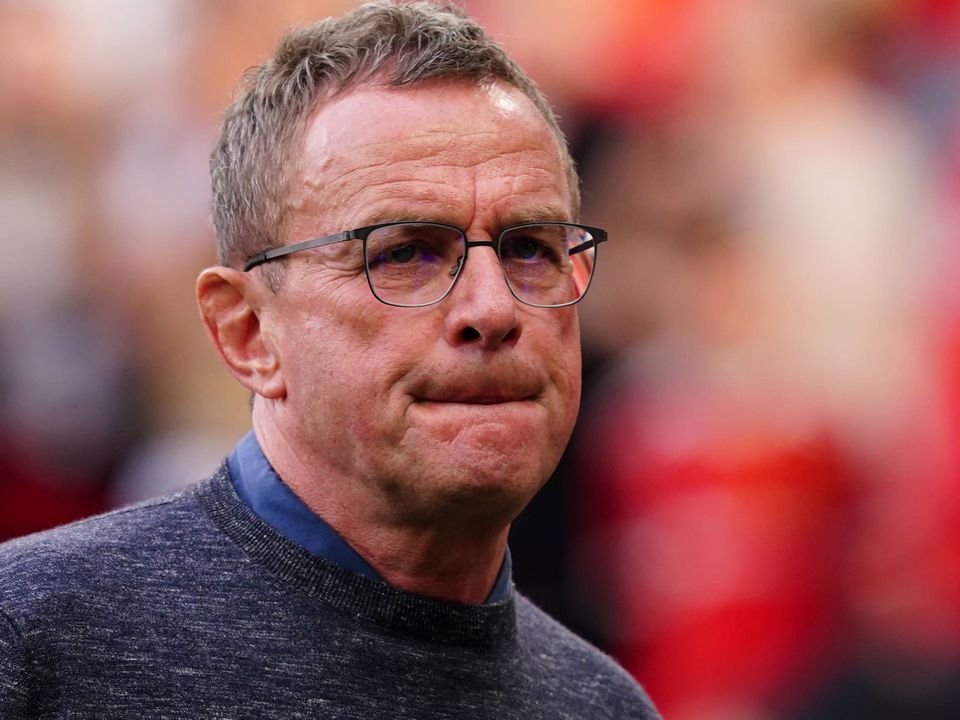 Ralf Rangnick knows Manchester United’s Champions League destiny is out of their hands (Martin Rickett/PA)