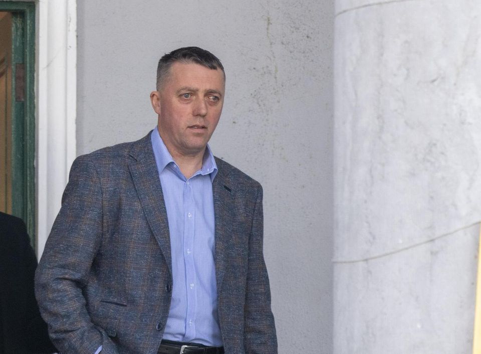 John Doolan pictured on his way out of Tralee Court House on Tuesday, March 7.