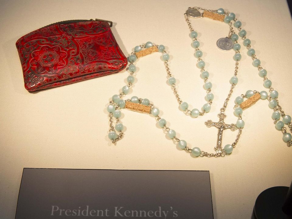 JFK’s rosary beads on display in the Wexford homestead