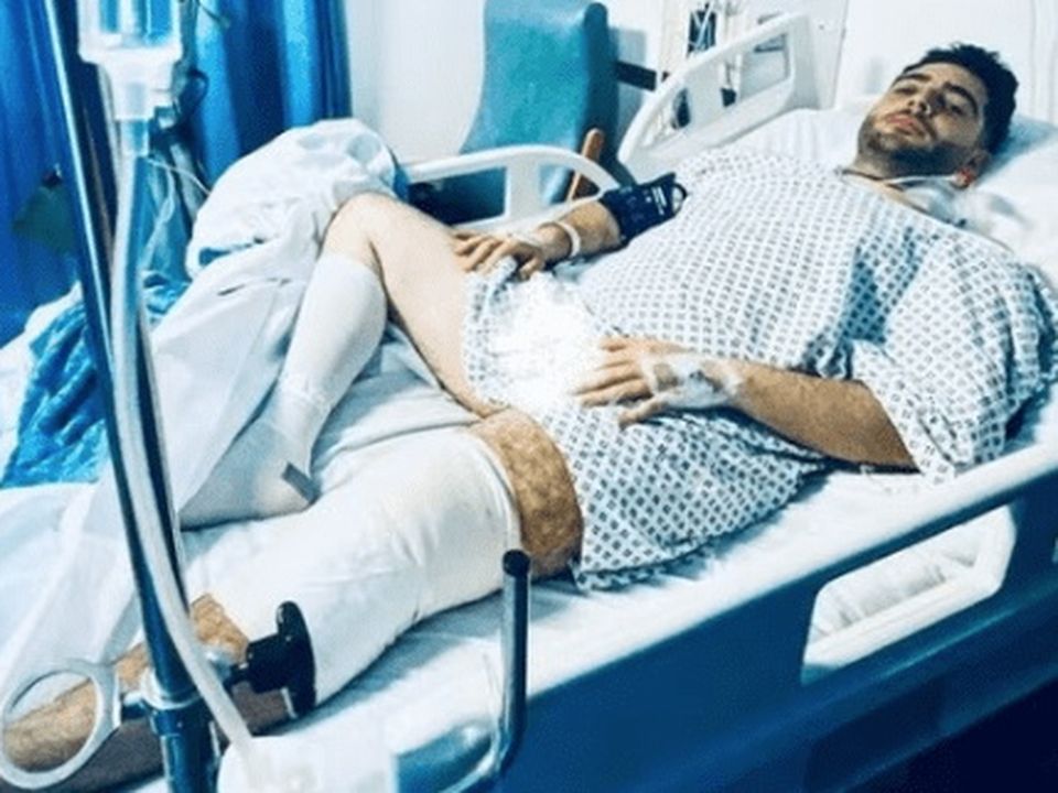 Alfredo in hospital after the incident