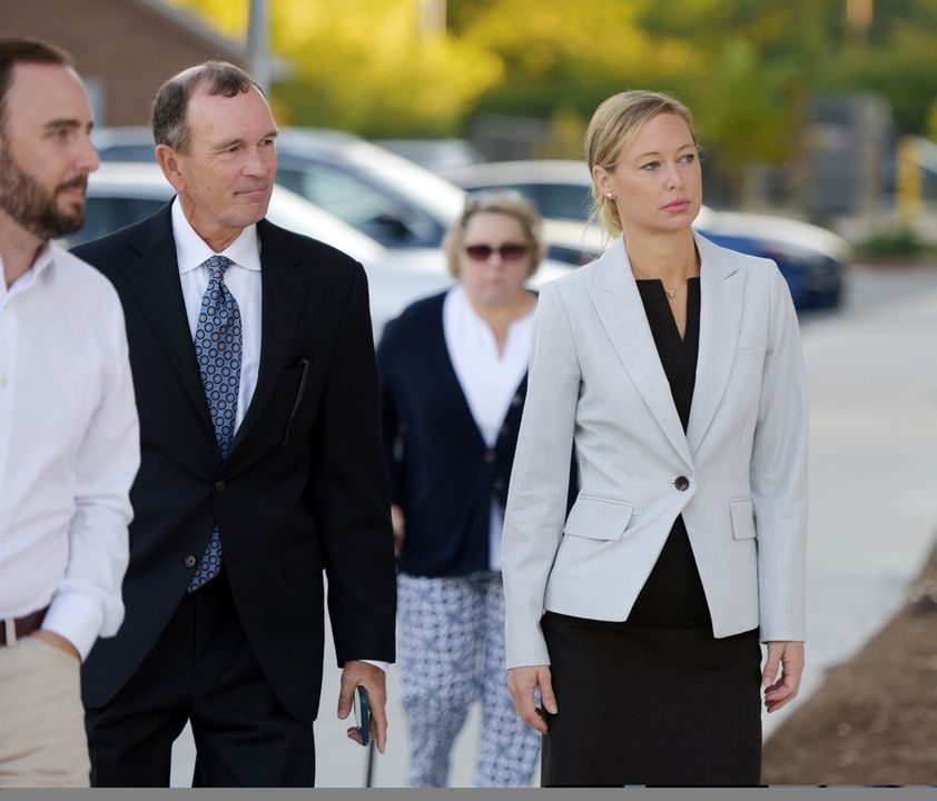 Molly Martens arriving at the Davidson County Courthouse yesterday. Photo: Walt Unks/Winston-Salem Journal