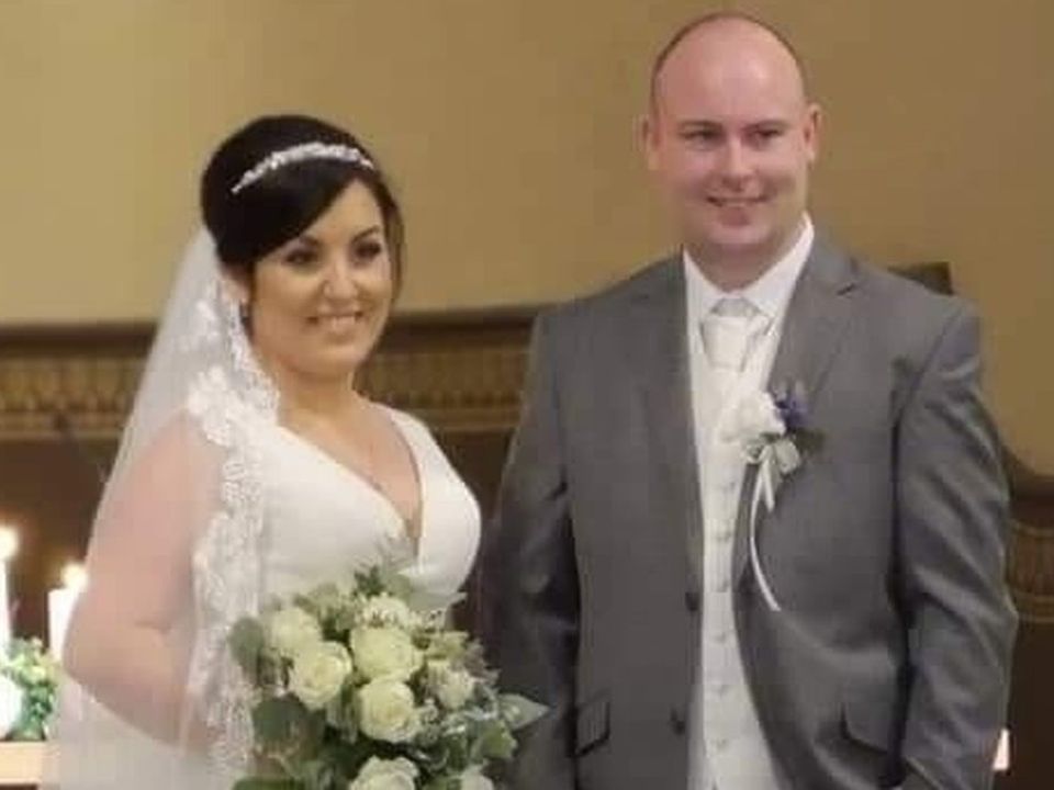 Sarah and Philip Doyle on their wedding day. 