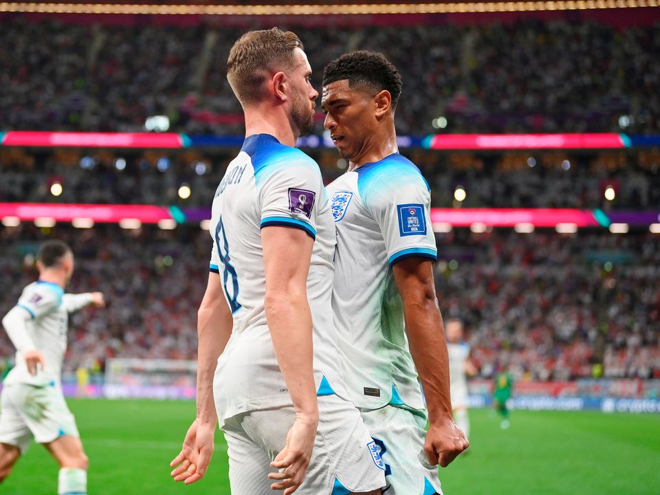 Jordan Henderson and Jude Bellingham starred in England's latest World Cup win