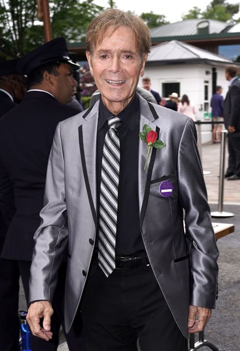 Sir Cliff Richard arrives during day one of the 2022 Wimbledon Championships (Aaron Chown/PA)