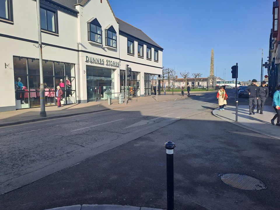 The crossing at Dunnes Stores in Redmond Square where the incident took place.