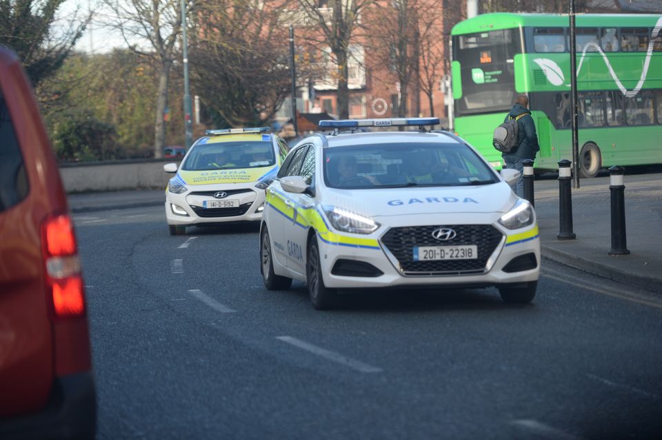 Gardai maintained a visible presence at the funeral
