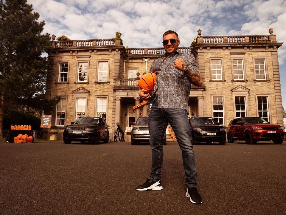 Conor McGregor at his sons' birthday party at Palmerstown House Estate's Manor House. Photo: Instagram/Conor McGregor