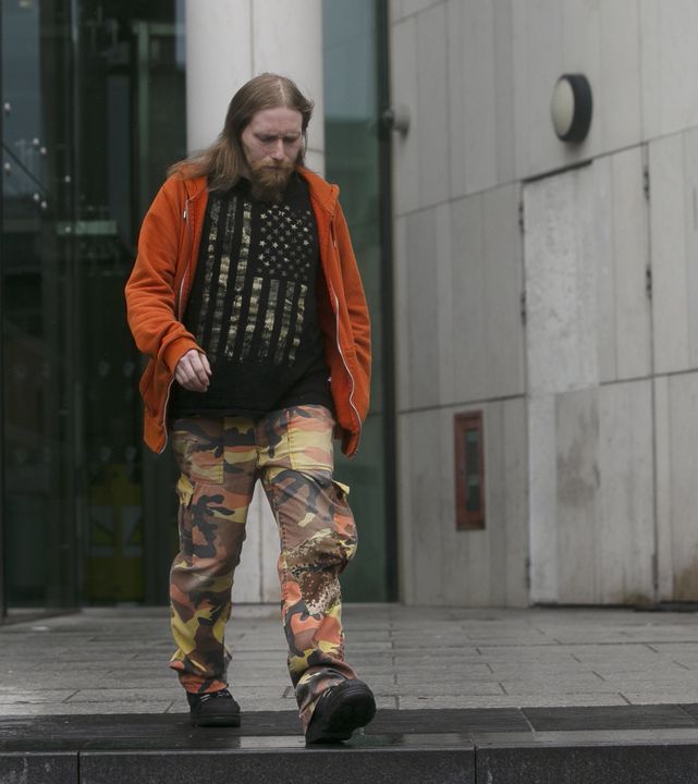 Bryan Kennedy, 35, of Shanliss Avenue, Santry, in north Dublin, pictured leaving Dublin District Court this afternoon.. Pic Collins Courts