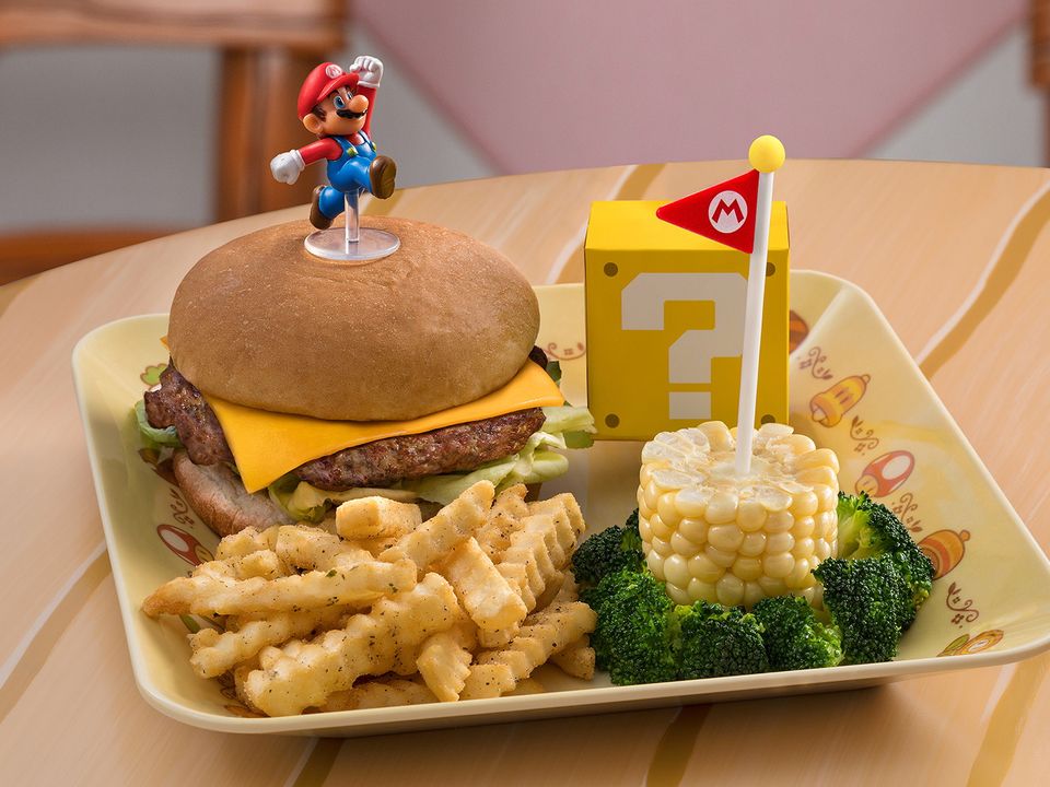 Even the food is Mario themed throughout the park