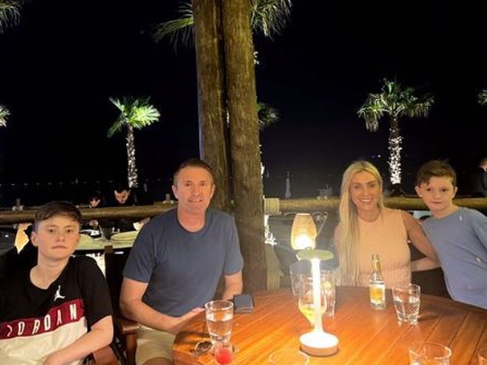 The Keane family enjoying a dinner in Qatar. Instagram / @claudinekeane1