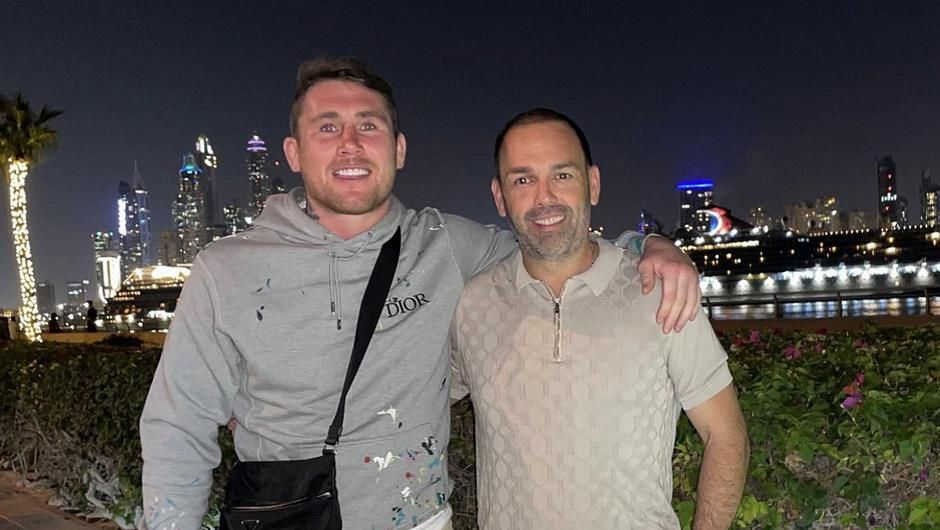Darren Till and Daniel Kinahan (right)