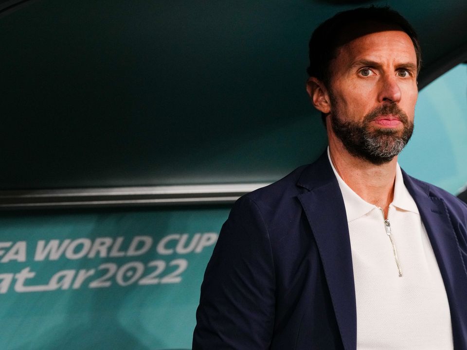 England manager Gareth Southgate during the FIFA World Cup Group B match at the Ahmad Bin Ali Stadium, Al Rayyan, Qatar. Picture date: Tuesday November 29, 2022.