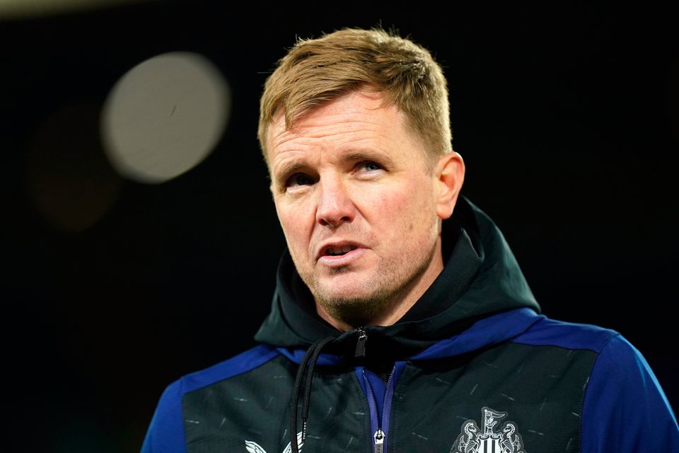 Newcastle boss Eddie Howe is trying to embrace the challenge that comes with being unliked by other English clubs. Credit: Mike Egerton/PA Wire.