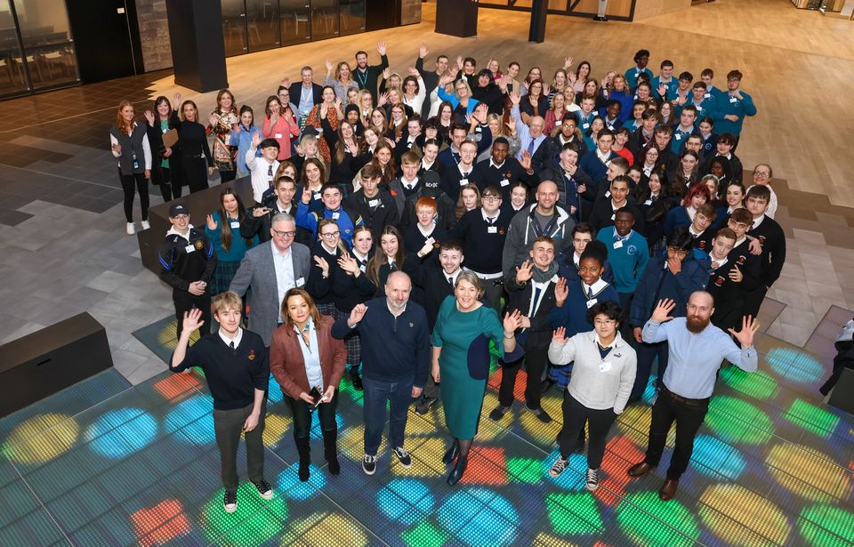 West Dublin students from three partner schools, Deansrath Community College, Griffeen Community College, and St. Kevin’s Community College, graduated from the Career Ready programme. Photo: Marc O’Sullivan