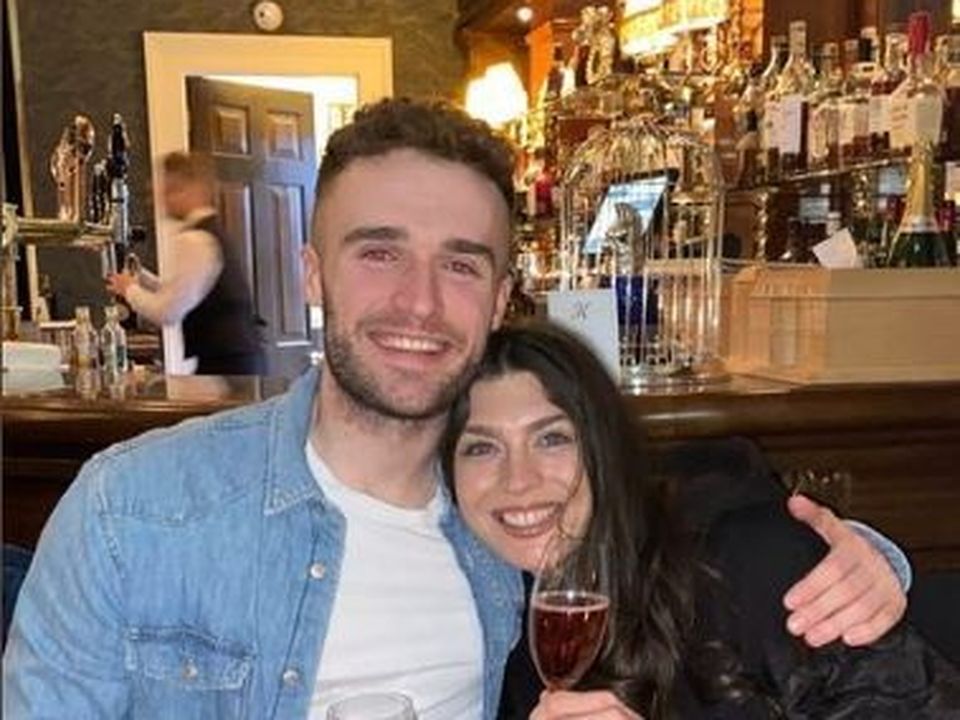 Aisling's mum Gillian took to Instagram to share a sweet snap of her and her brother celebrating the engagement.