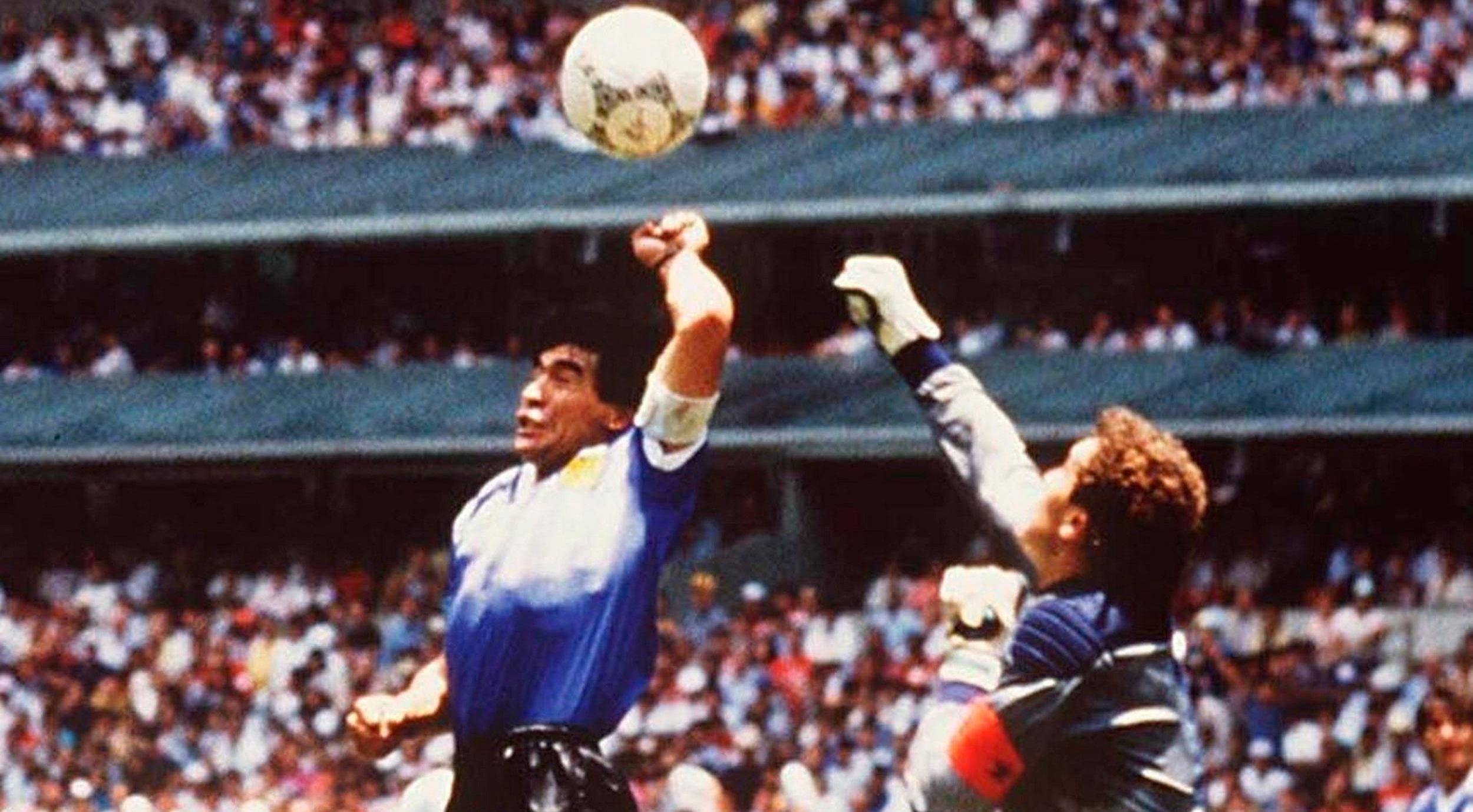 Maradona's 'Hand of God' shirt not for sale, says England's Hodge