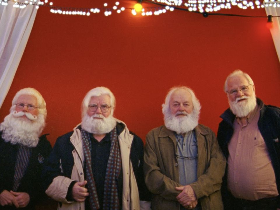 'Santas’ as they prepare to don their seasonal red suit